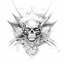 Deathbat tattoo design idea