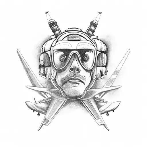 aircraft tattoo design idea