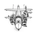 aircraft tattoo design idea