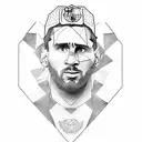 leo messi tattoo design idea