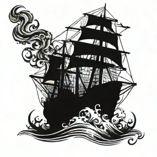 burn the ships tattoo design idea