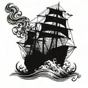 burn the ships tattoo design idea