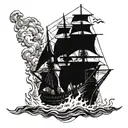 burn the ships tattoo design idea