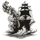 burn the ships tattoo design idea