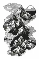 Mount Everest tattoo design idea