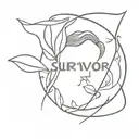 survivor sexual abuse  tattoo design idea