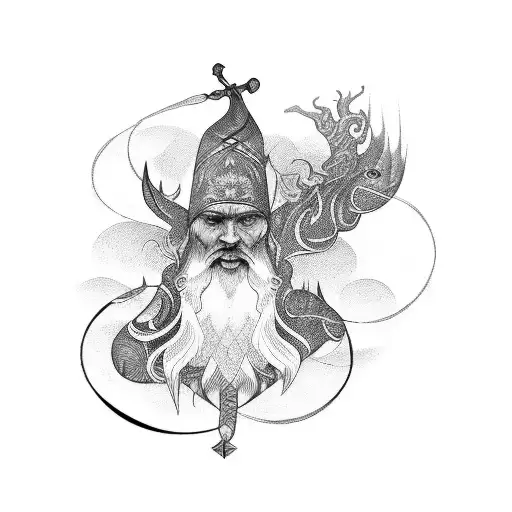 havamal nordic poem tattoo design idea