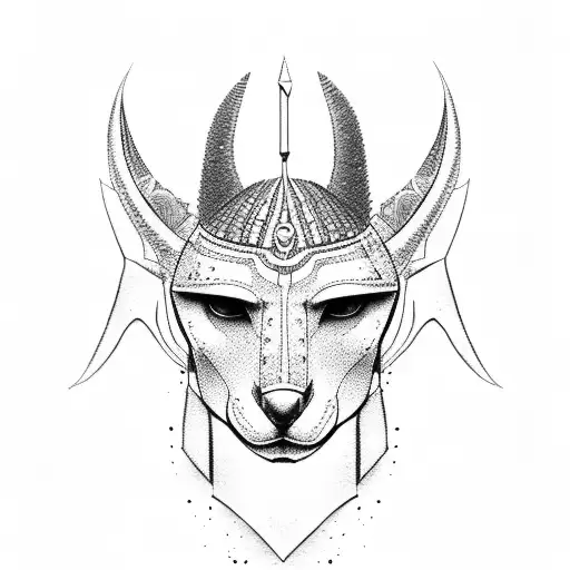 Anubis tattoo design idea