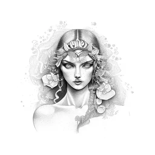 Aphrodite tattoo design idea