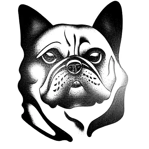 Dog tattoo design idea