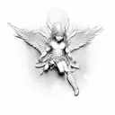 Anjo icarus tattoo design idea