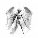 Anjo icarus tattoo design idea