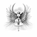 Anjo icarus tattoo design idea