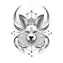 breed black tattoo design idea