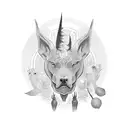 breed black tattoo design idea