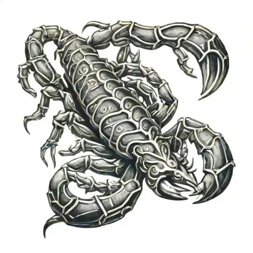 scorpion tribal tattoo design idea