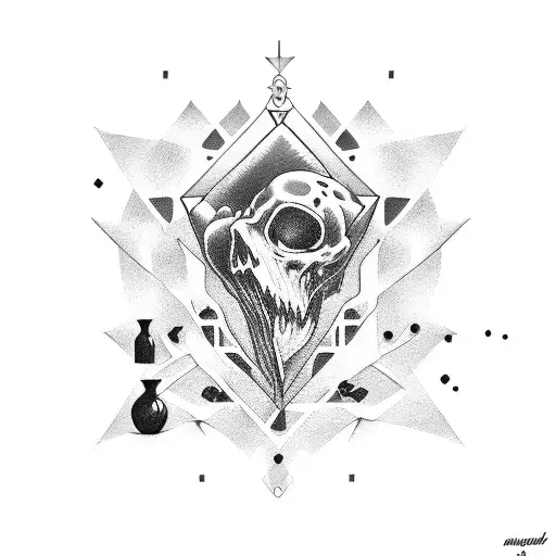 danger signal tattoo design idea