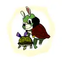 Turtle and Rabbit tattoo design idea