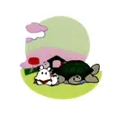 Turtle and Rabbit tattoo design idea