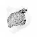 Turtle and Rabbit tattoo design idea