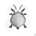 Turtle and Rabbit tattoo design idea