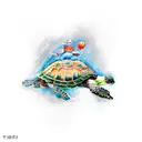 Turtle and Rabbit tattoo design idea