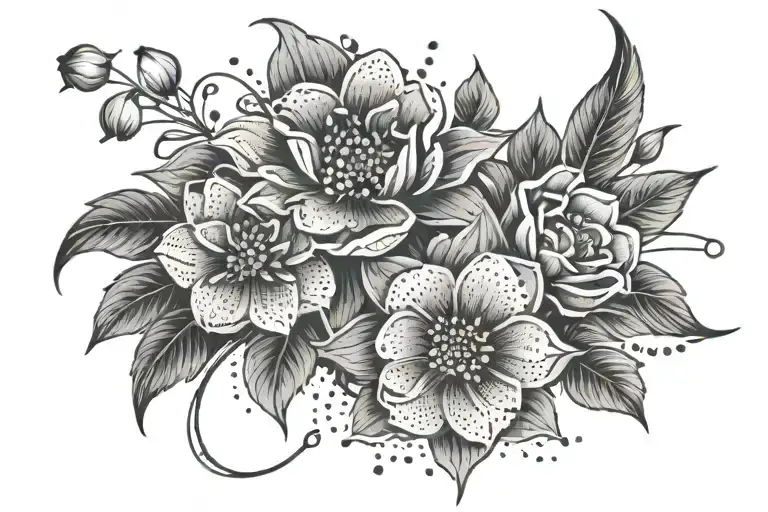 Mother's Day "Jadyn" "Devon" tattoo design idea