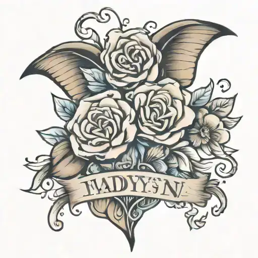 Mother's Day "Jadyn" "Devon" tattoo design idea