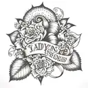 Mother's Day "Jadyn" "Devon" tattoo design idea