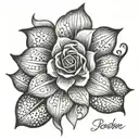 Mother's Day "Jadyn" "Devon" tattoo design idea