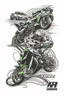 nurburgring Green hell and time attack  tattoo design idea