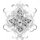 Celtic Rose Vine tattoo design idea