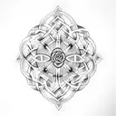 Celtic Rose Vine tattoo design idea