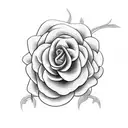 Celtic Rose Vine tattoo design idea