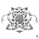 Celtic Knot Rose Vine tattoo design idea