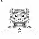 star trek ferret tattoo design idea