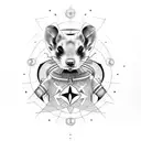 star trek ferret tattoo design idea