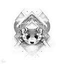 star trek ferret tattoo design idea