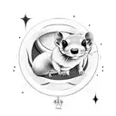 star trek ferret tattoo design idea
