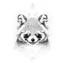 red pandas tattoo design idea