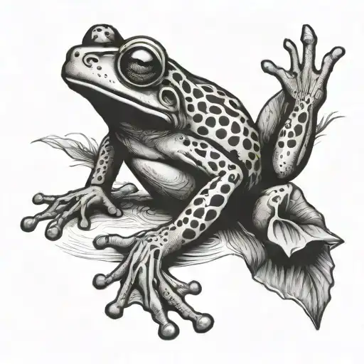poisonous frog tattoo sketch HD quality 4k tattoo tattoo design idea