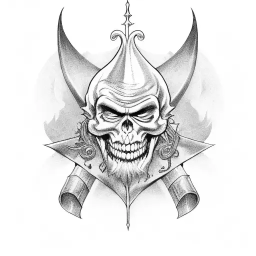 evil st patricks day tattoo design idea