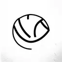 a sports ghost with a volleyball tattoo design idea