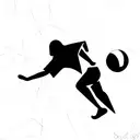 a sports ghost with a volleyball tattoo design idea