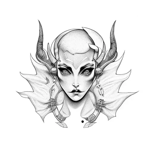 succubus womb tattoo design idea