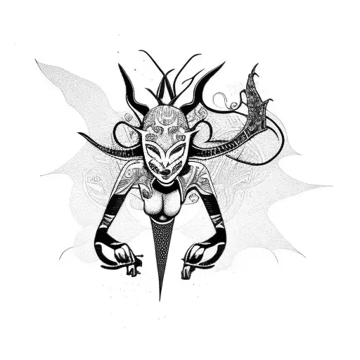 succubus womb  tattoo design idea