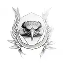 Eagle snake tattoo design idea
