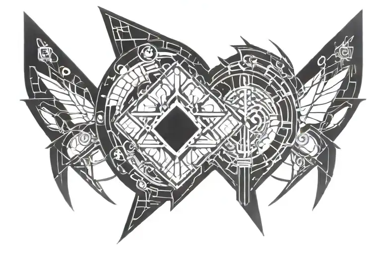 yugioh change of heart  tattoo design idea