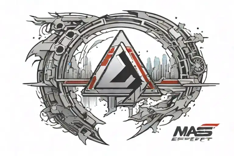 Mass Effect N7 logo tattoo design idea