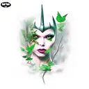 Poison ivy batman tattoo design idea